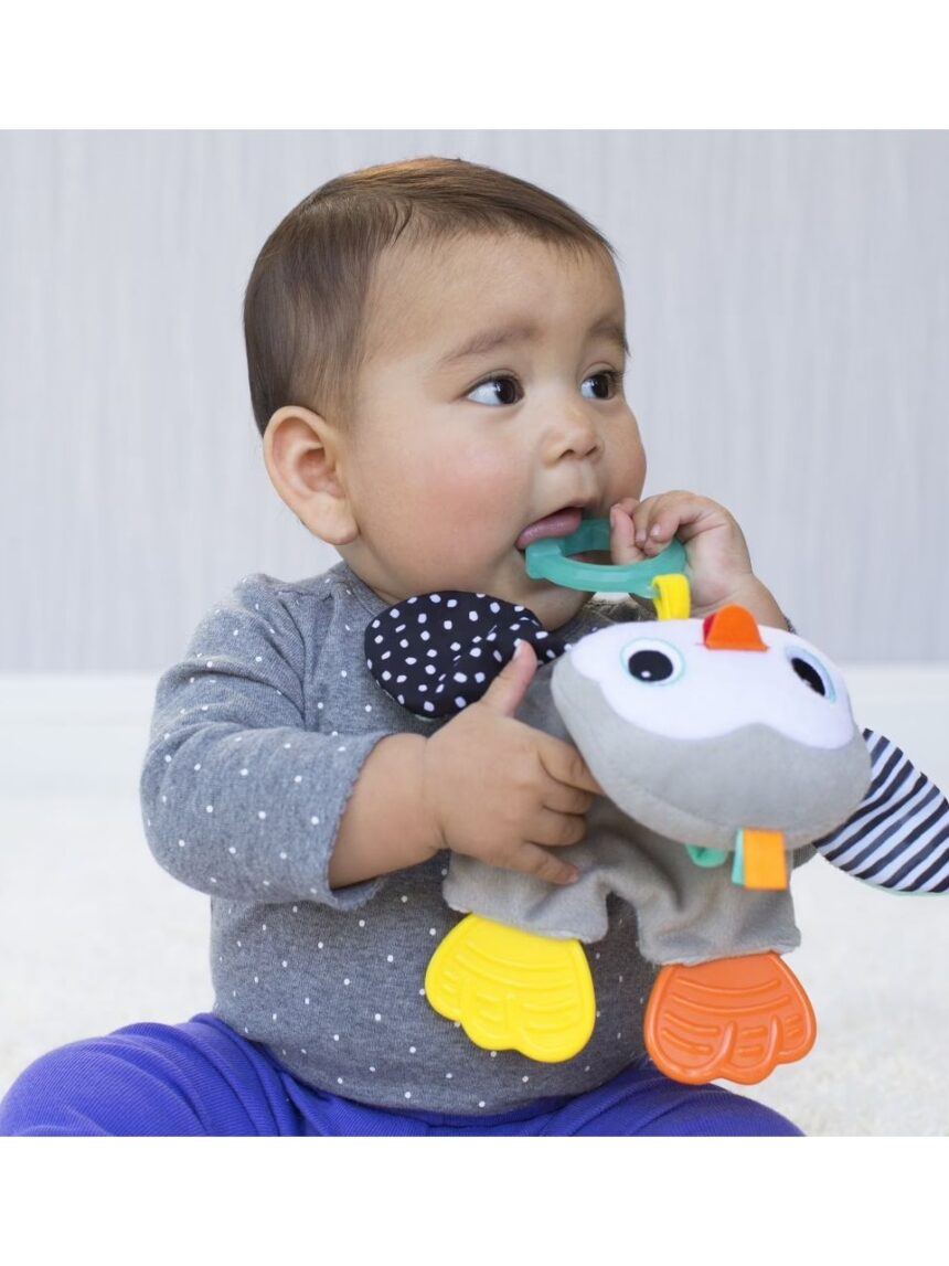 Infantino μασητικό πιγκουίνος cuddly teether, b-316329-01 - INFANTINO