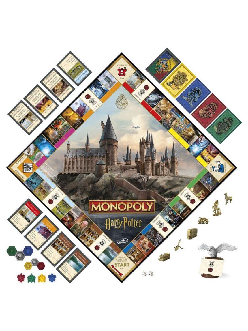 Hasbro επιτραπέζιο παιχνίδι monopoly harry potter edition f9422 - Monopoly