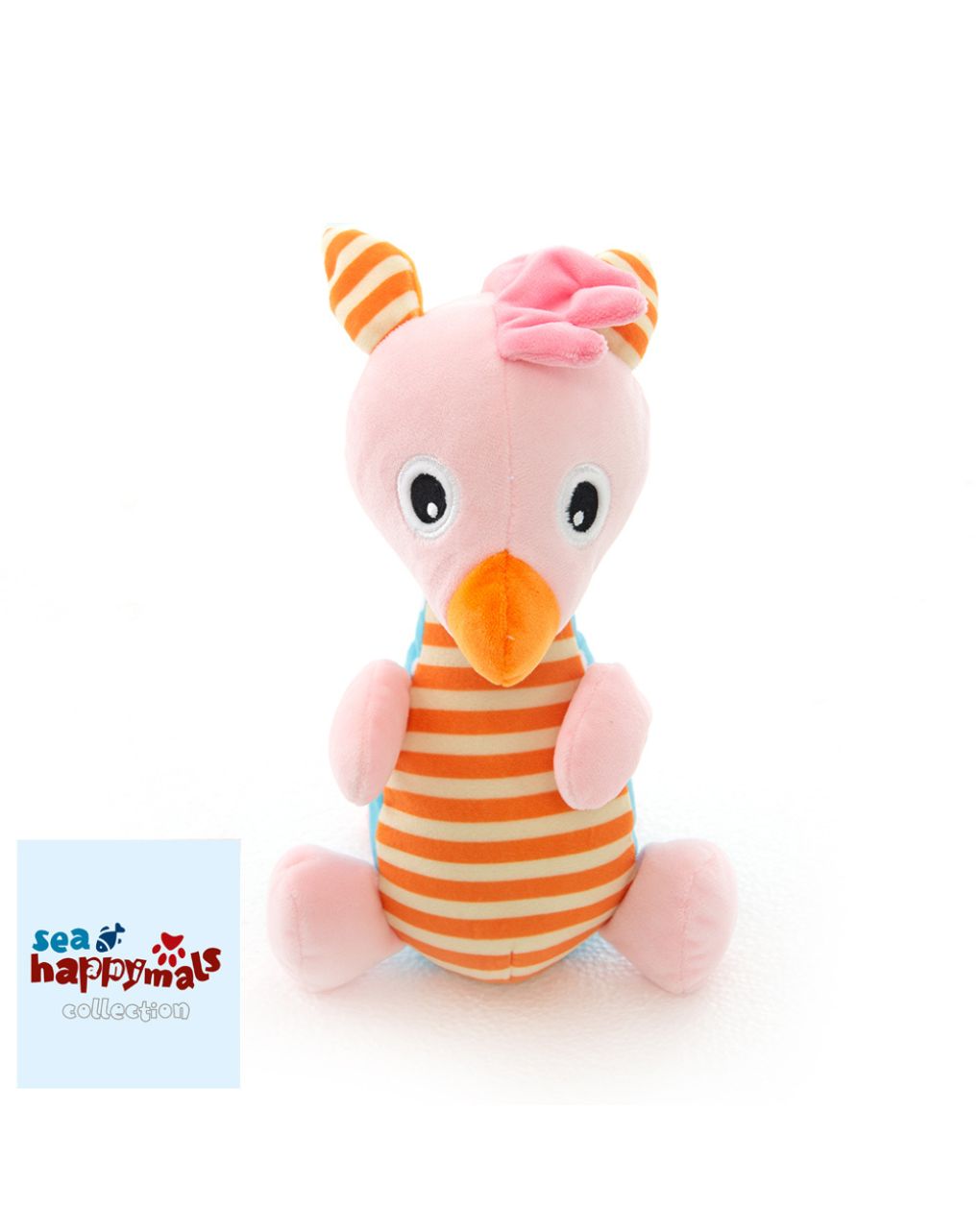 Happymals λούτρινο sea world: ιππόκαμπος, hs-007 - HAPPYMALS