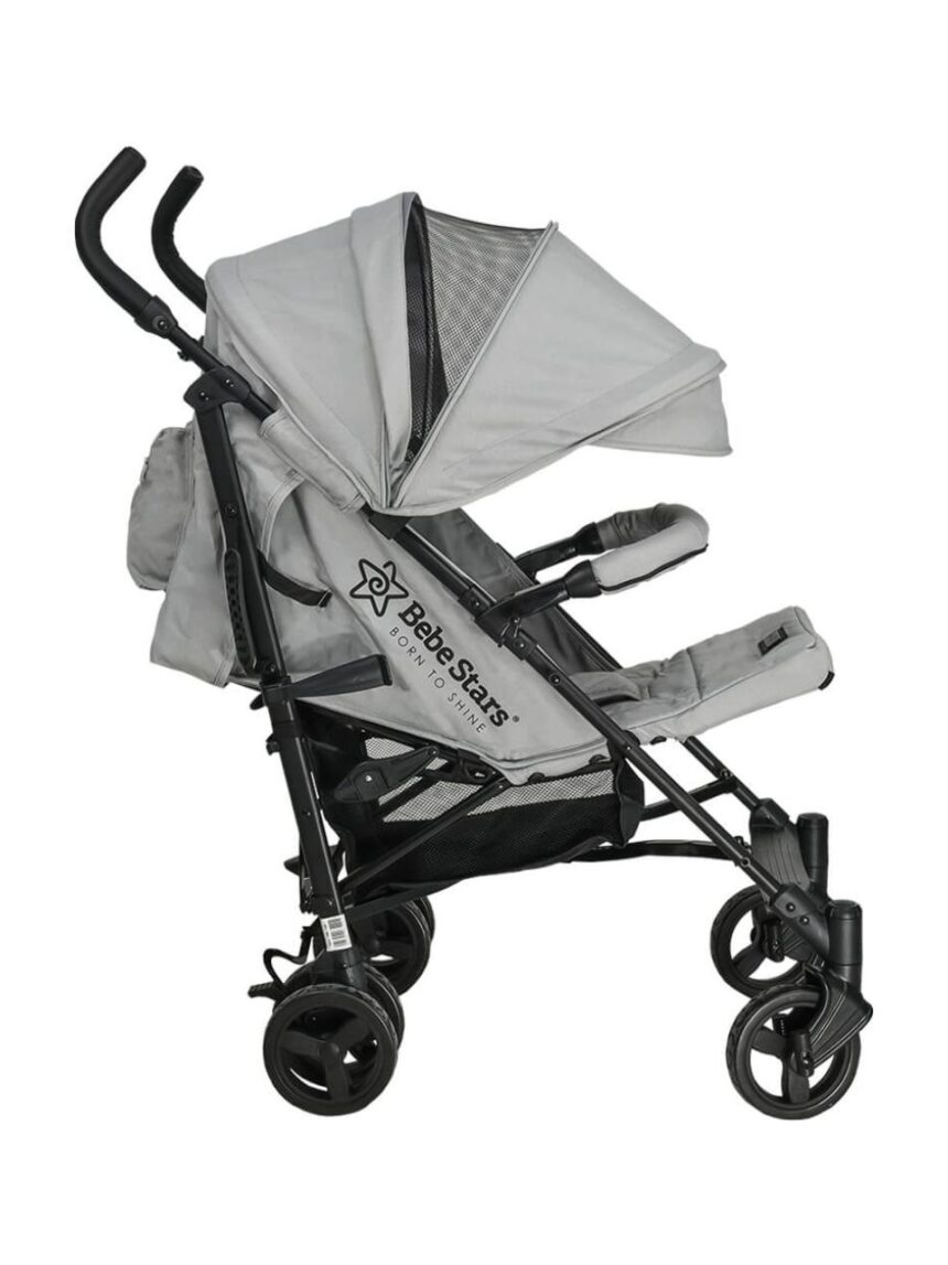 Bebe stars καρότσι buggy adam ice grey 186-188 - Bebe Stars