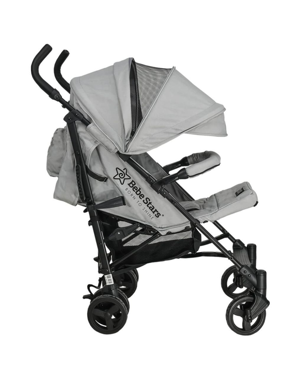 Bebe stars καρότσι buggy adam ice grey 186-188 - Bebe Stars