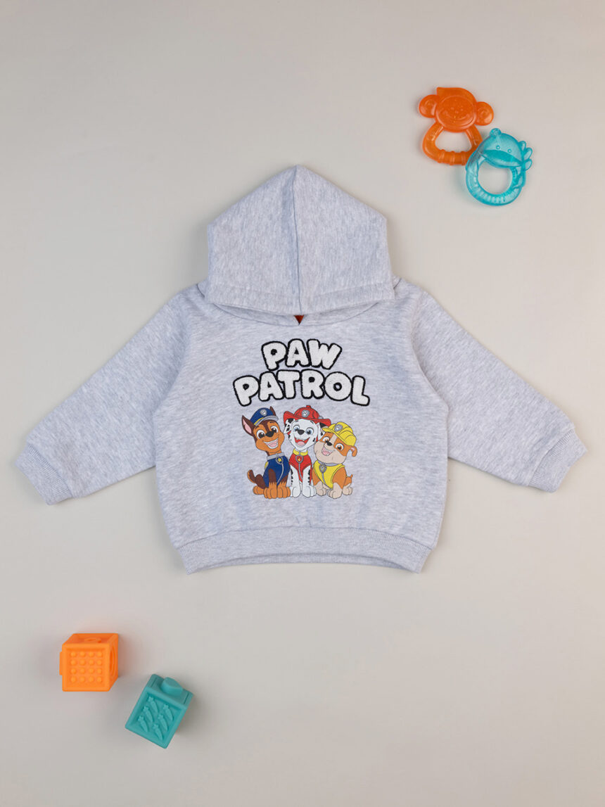 βρεφική μπλούζα φούτερ γκρι paw patrol για αγόρι - Prénatal