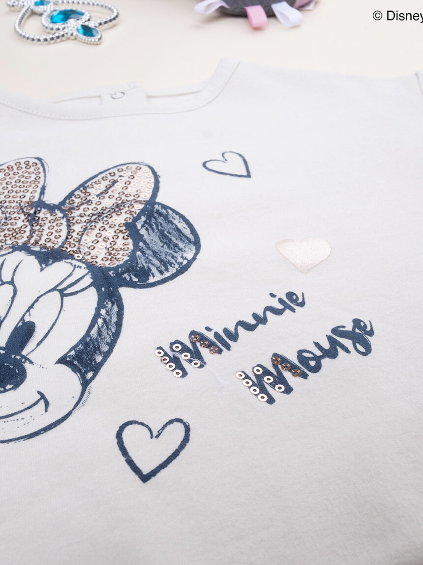 βρεφικό σετ μπλούζα φούτερ και κολάν minnie για κορίτσι - Prénatal