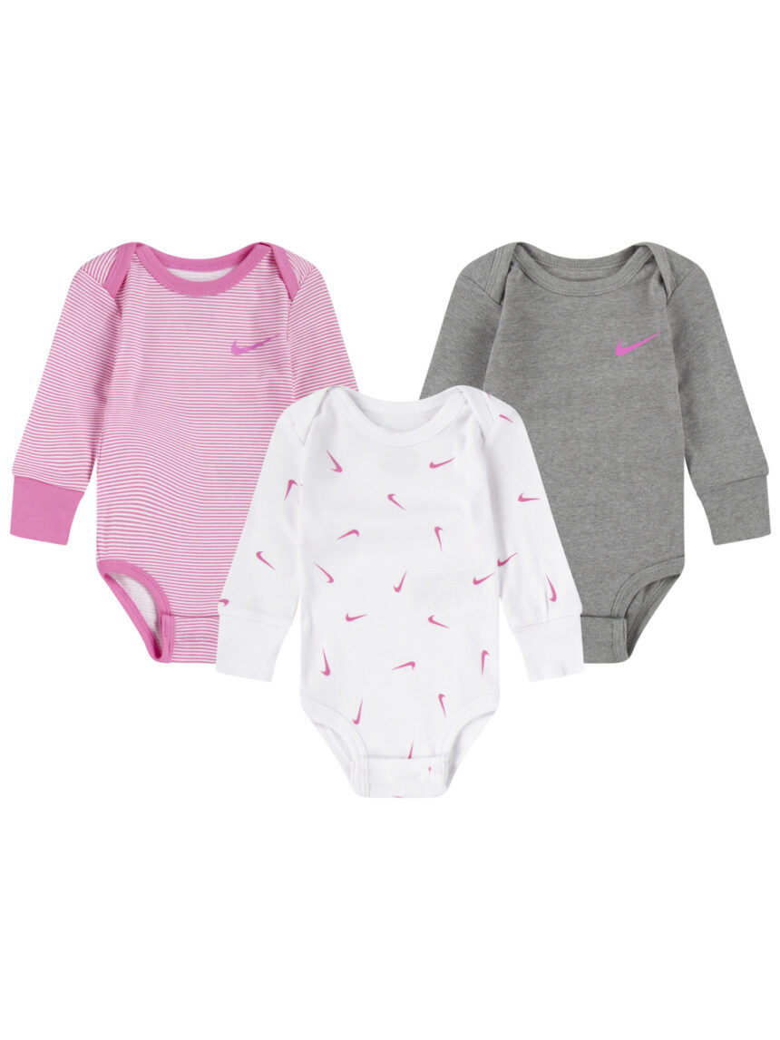 Nike baby essentials φορμάκια πακέτο x3 56m164-w7s για νεογέννητο κορίτσι - Nike