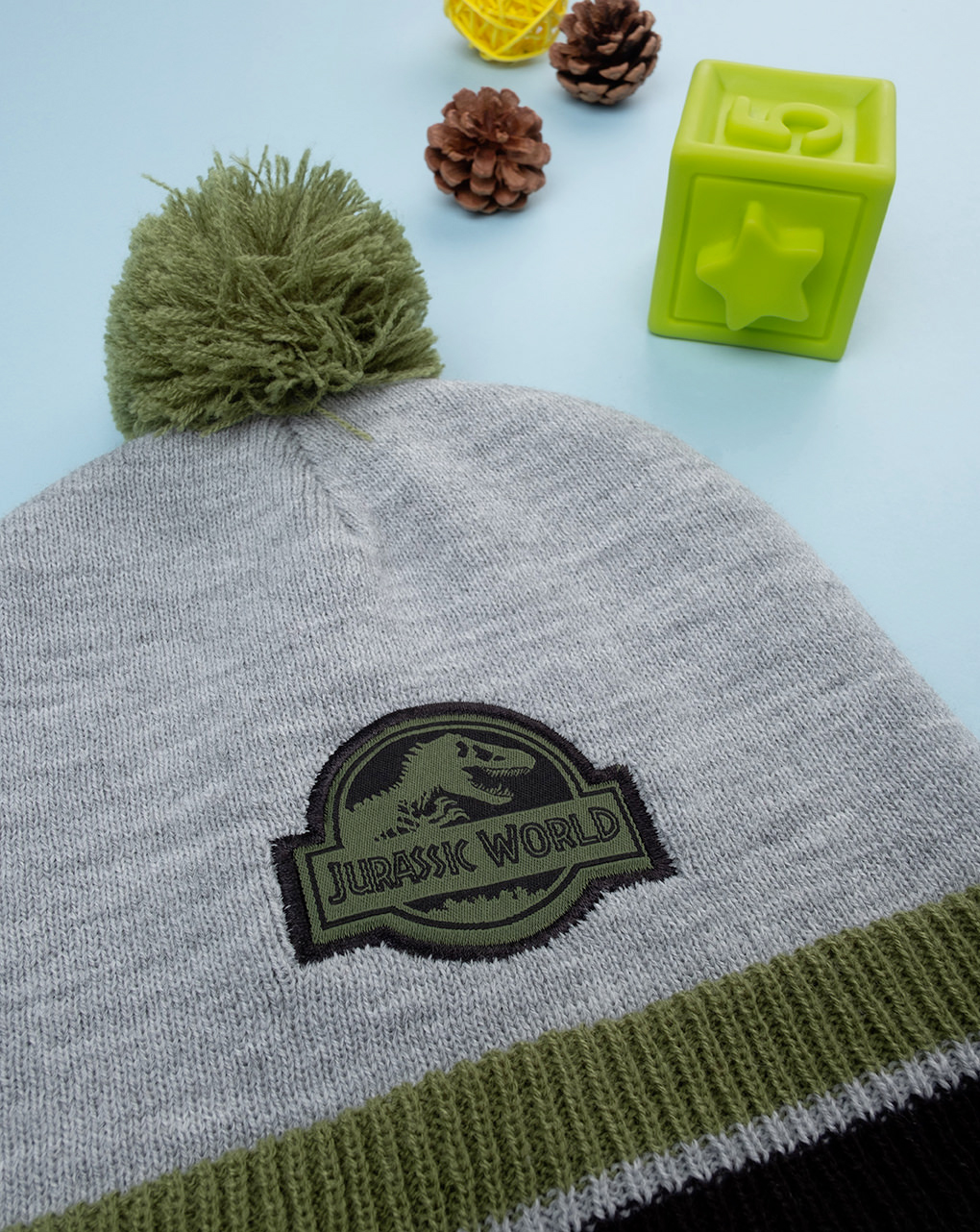 παιδικό σκουφάκι γκρι jurassic world για αγόρι - Prénatal