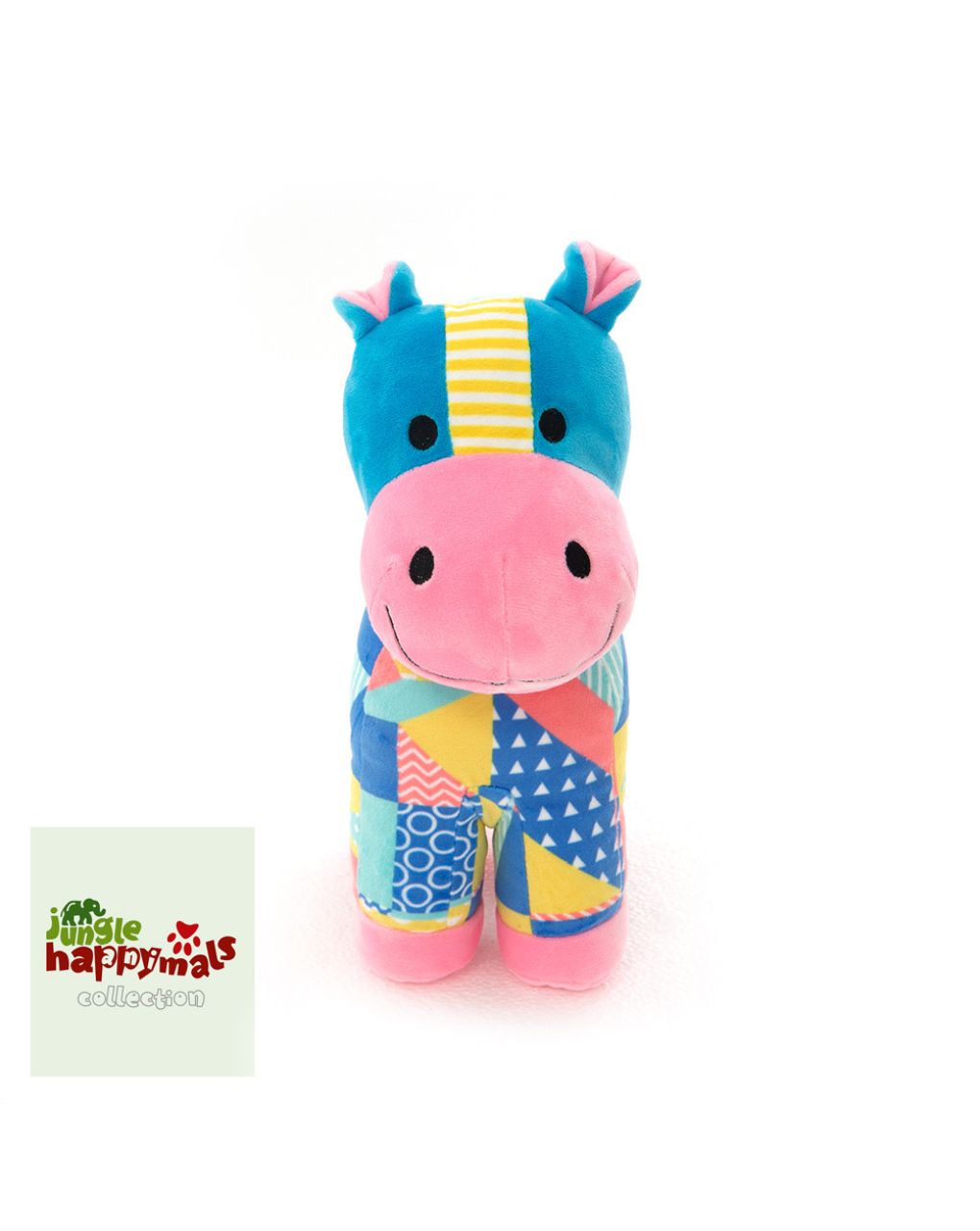 Happymals λούτρινο jungle world: ιπποπόταμος, hj-005 - HAPPYMALS