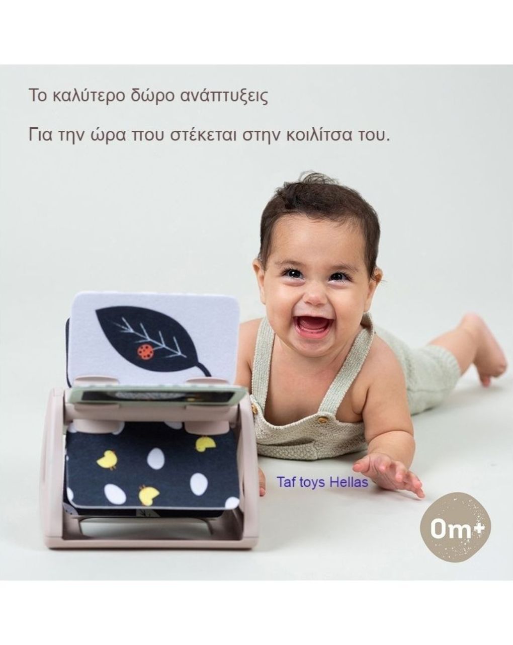 Taf toys βιβλίο δραστηριοτήτων black & white spinning book, t-13385 - Taf-toys