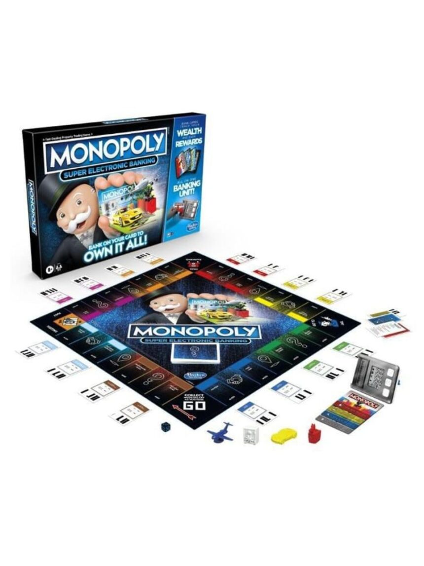 Hasbro monopoly super electronic banking ηλεκτρονική εξαργύρωση bonus e8978 - Monopoly