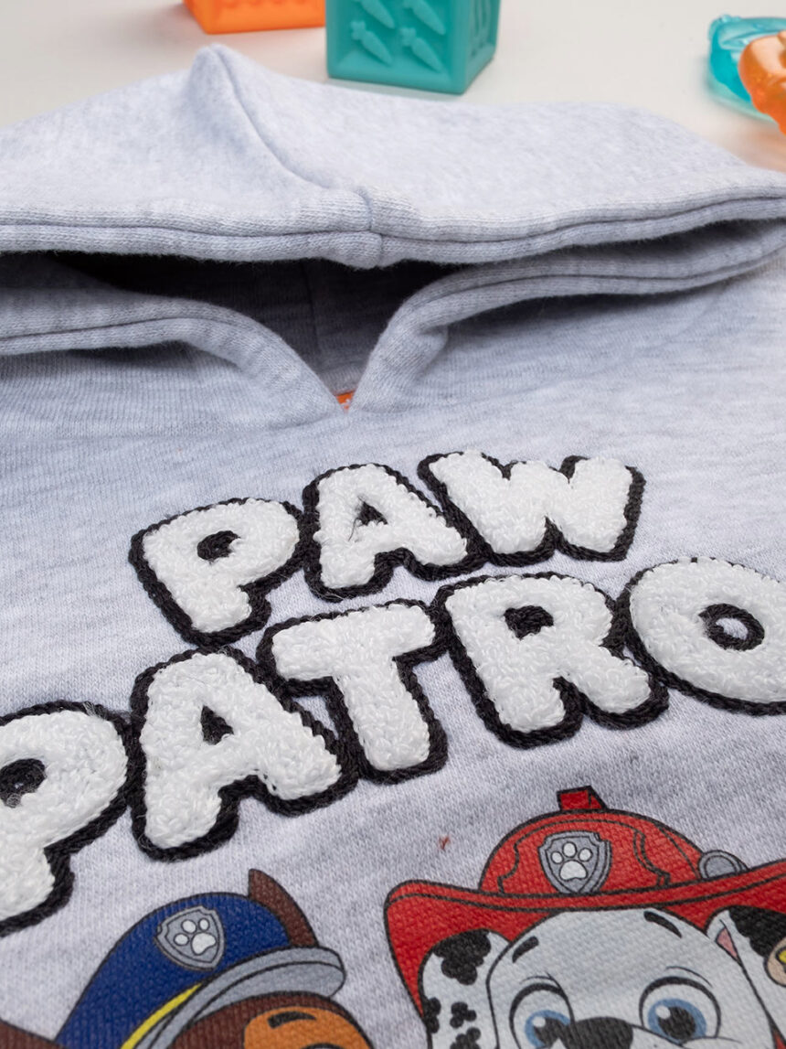 βρεφική μπλούζα φούτερ γκρι paw patrol για αγόρι - Prénatal