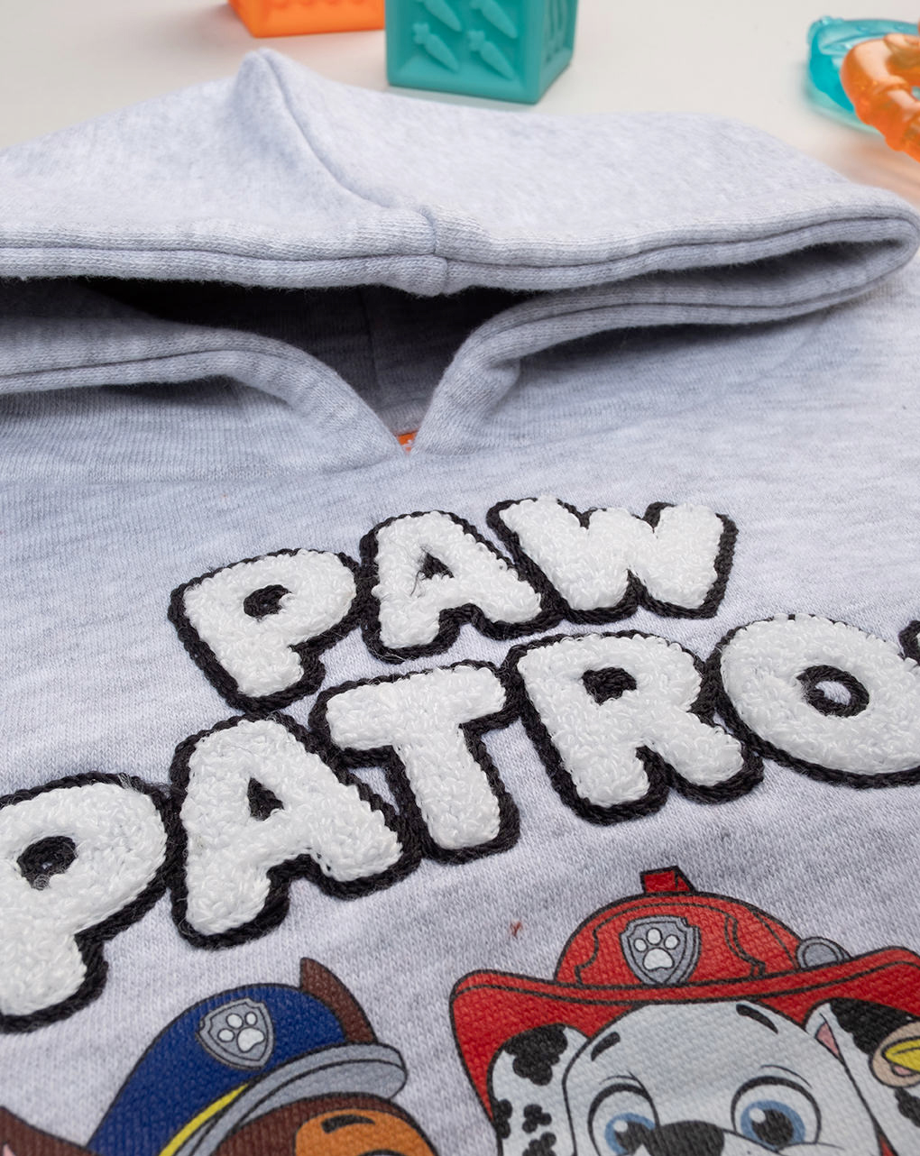 βρεφική μπλούζα φούτερ γκρι paw patrol για αγόρι - Prénatal