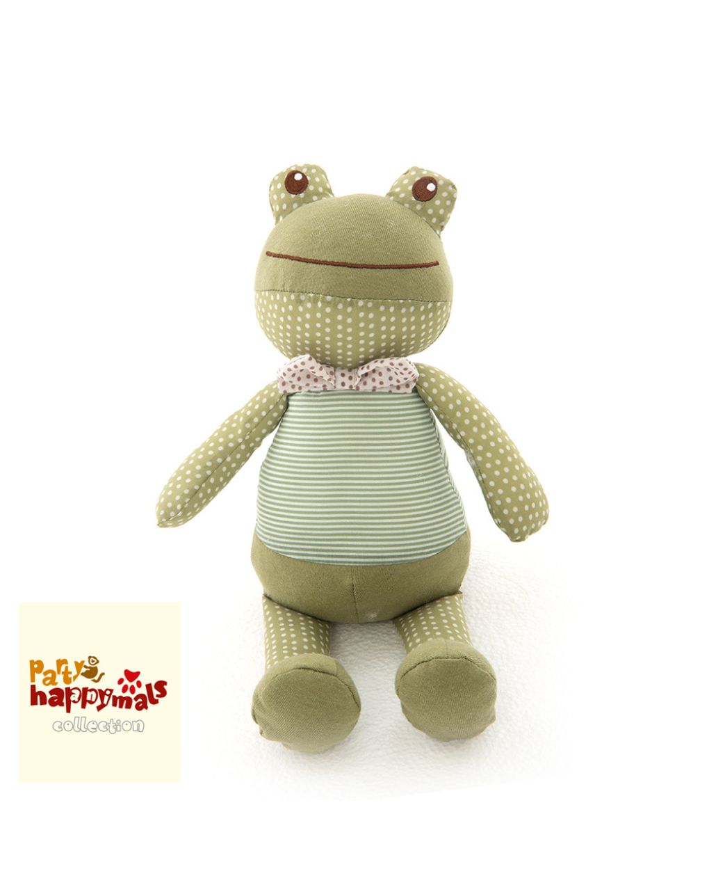 Happymals λούτρινο party time: βάτραχος, hp-007 - HAPPYMALS