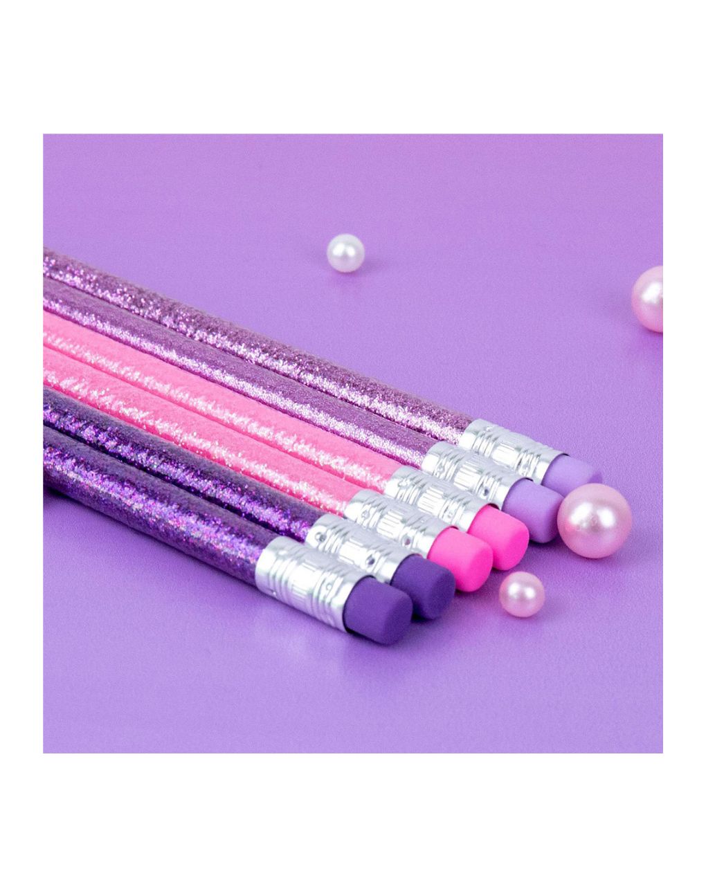 Dreamy glitter set 12 μολύβια hbl (2 σχέδια), lt111229 - LITTLE TREE