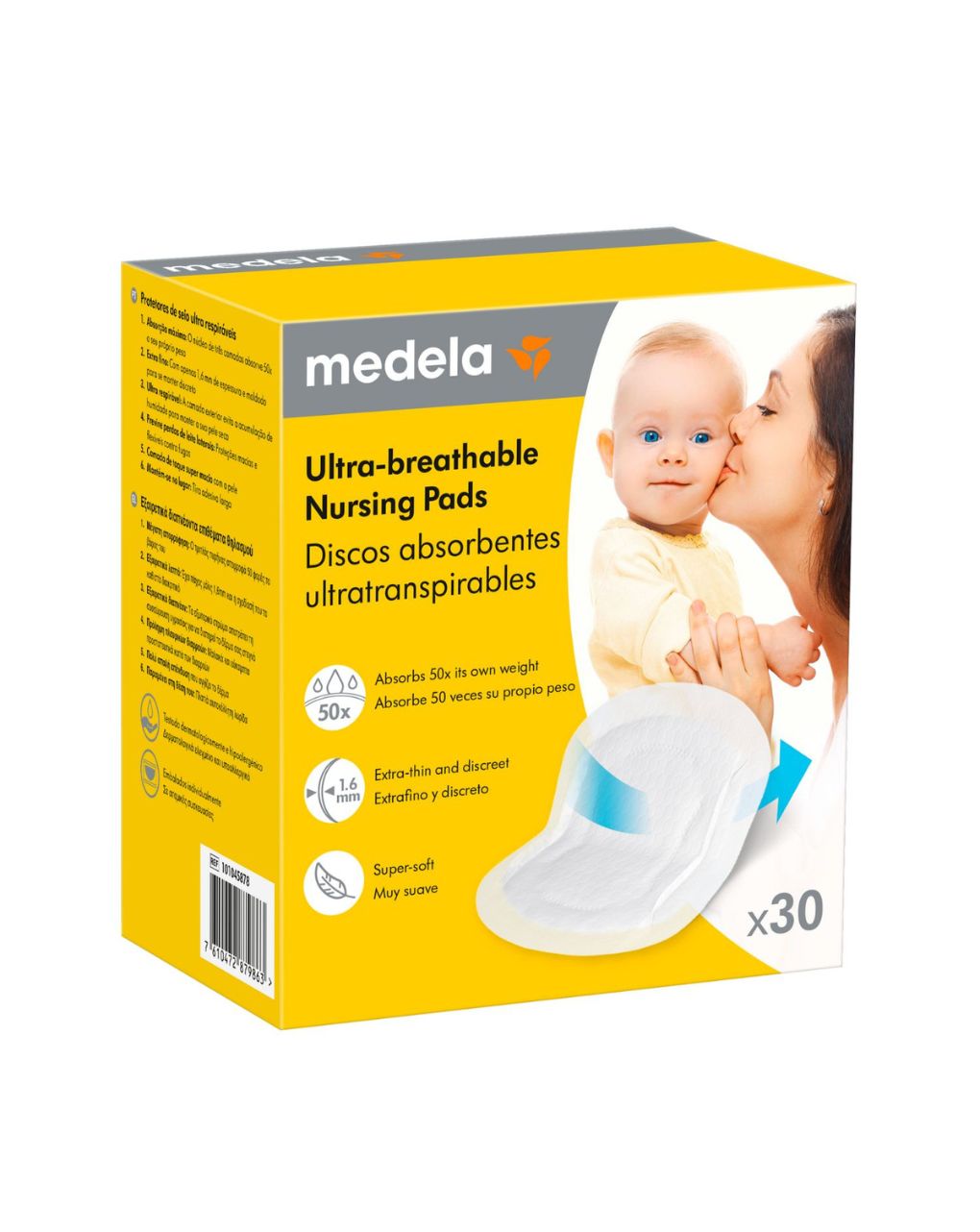 Medela ultra-breathable επιθέματα στήθους μιας χρήσης 30τμχ - Medela