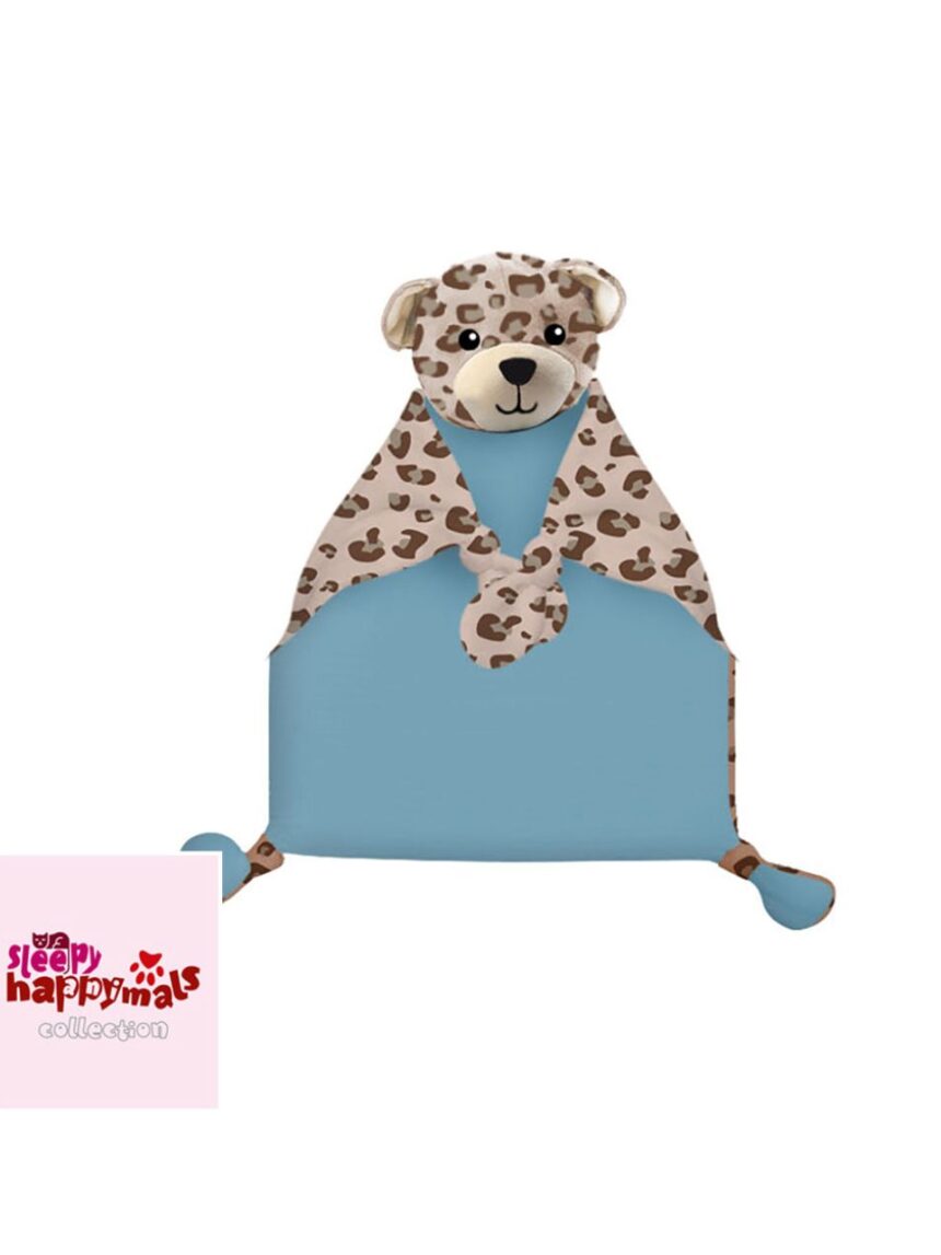 Happymals πανάκι παρηγοριάς sweet sleep: λεοπάρδαλη, hm-012 - HAPPYMALS