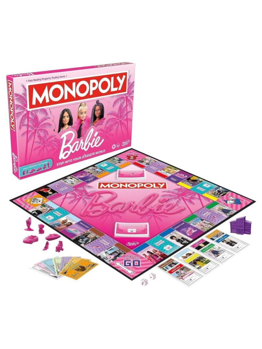 Hasbro επιτραπεζιο παιχνίδι monopoly barbie g0038 - Monopoly