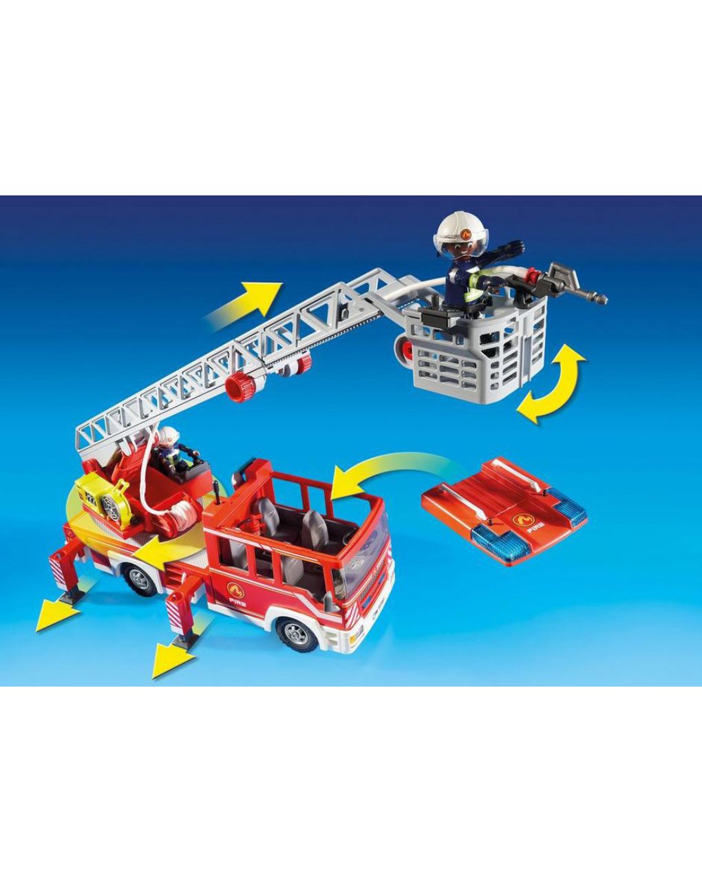 Playmobil city action όχημα πυροσβεστικής με σκάλα και καλάθι διάσωσης 9463 - Playmobil