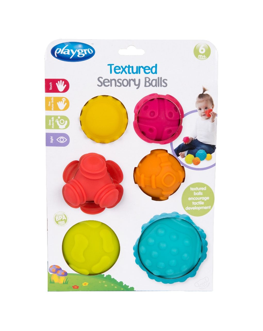 Playgro παιχνίδι σετ μπάνιου textured sensory balls - Playgro