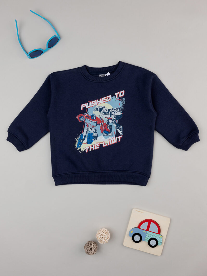 παιδική μπλούζα φούτερ μπλε transformers για αγόρι - Prénatal