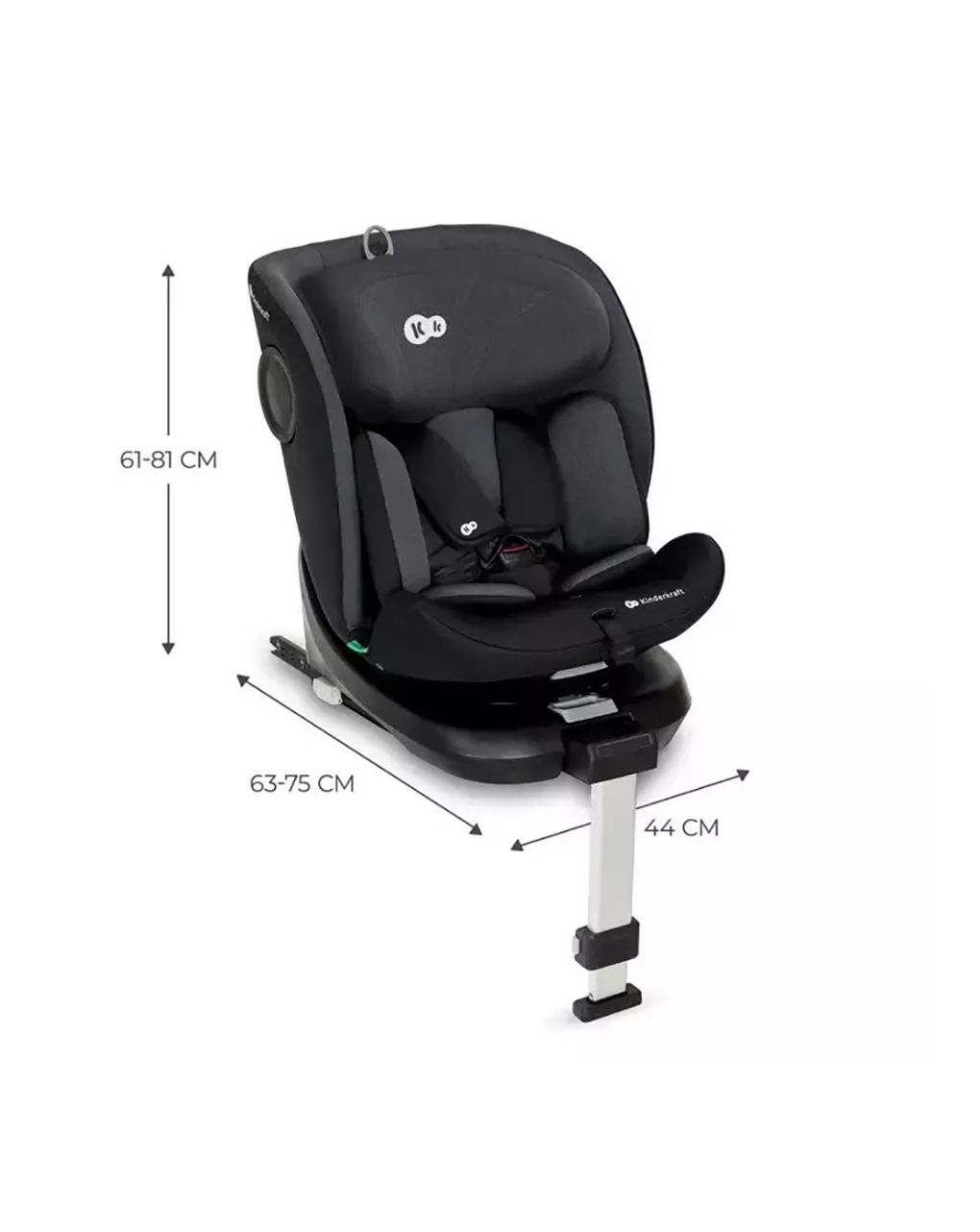 Kinderkraft κάθισμα aυτοκινήτου  i-360 i-size (40-150cm) black kci36000blk0000 - Kinderkraft