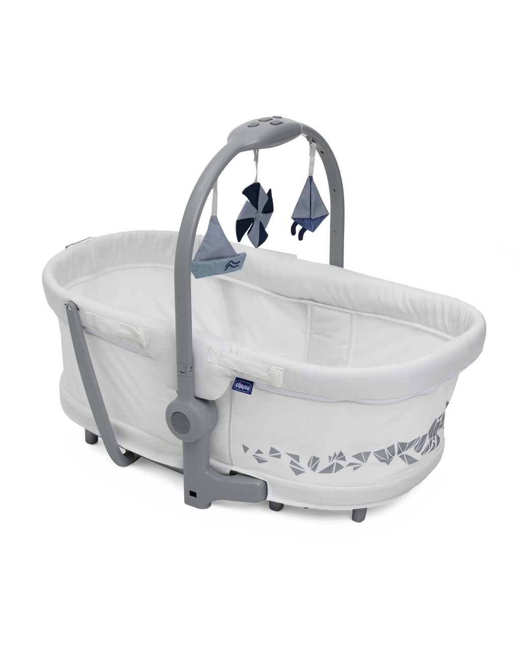 Chicco λίκνο - ριλάξ βaby hug pro 5 in 1/1 white cream p07-87076-14 - Chicco