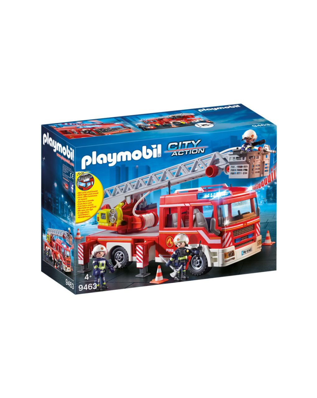 Playmobil city action όχημα πυροσβεστικής με σκάλα και καλάθι διάσωσης 9463 - Playmobil