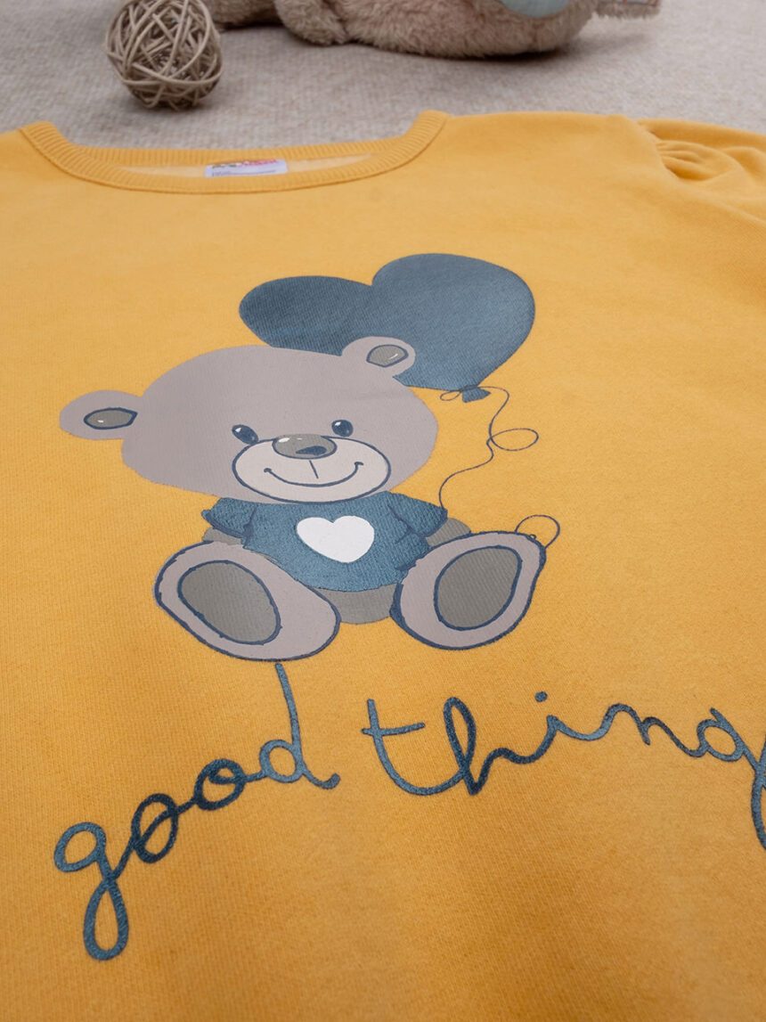 παιδική μπλούζα φούτερ κίτρινη good things για κορίτσι - Prénatal