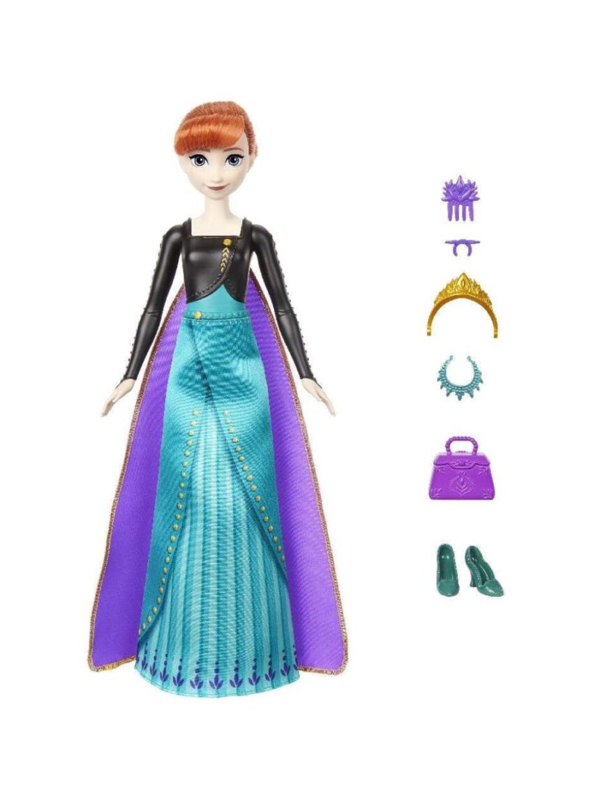 Mattel disney frozen spin & reveal κούκλα άννα με 11 εκπλήξεις hxd27 - FROZEN