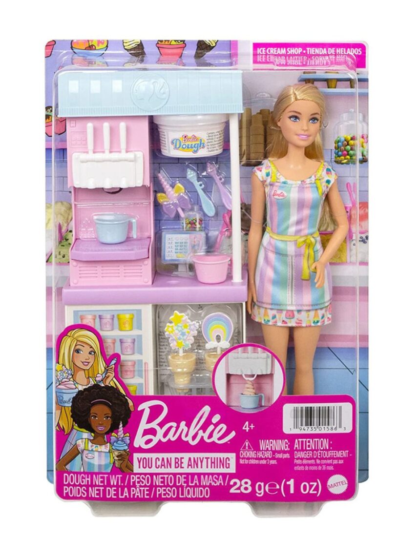 Mattel barbie εργαστήριο παγωτού hcn46 - BARBIE