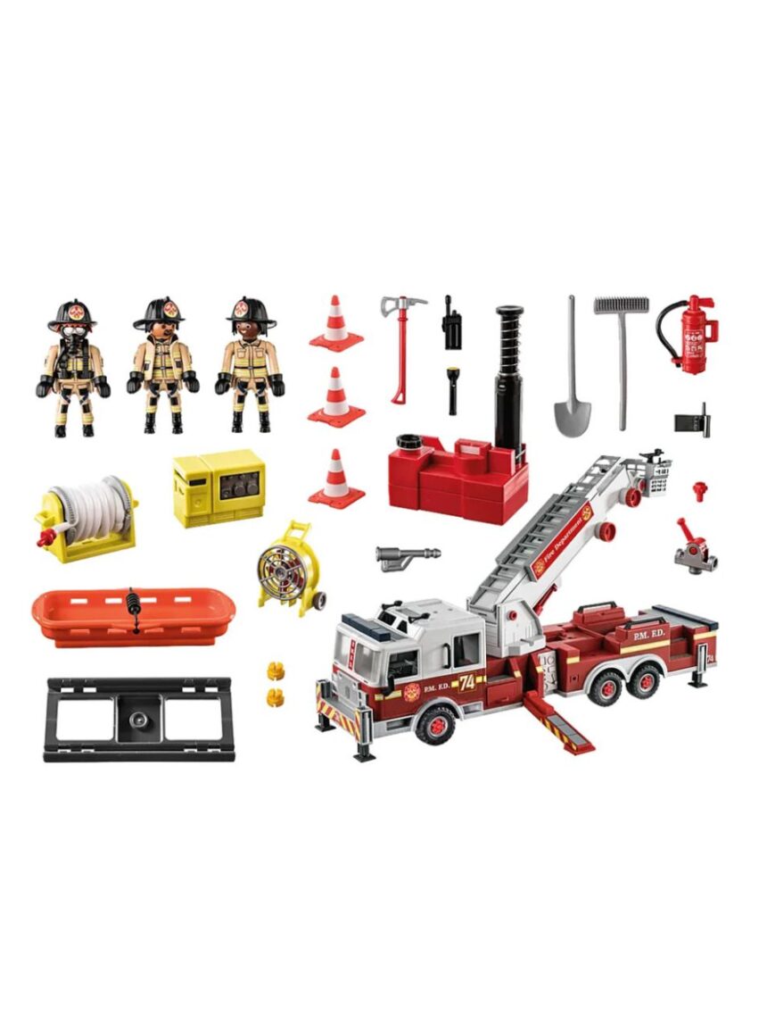 Playmobil city action us tower ladder: πυροσβεστικό όχημα 70935 - PLAYMOBIL : US RESCUE