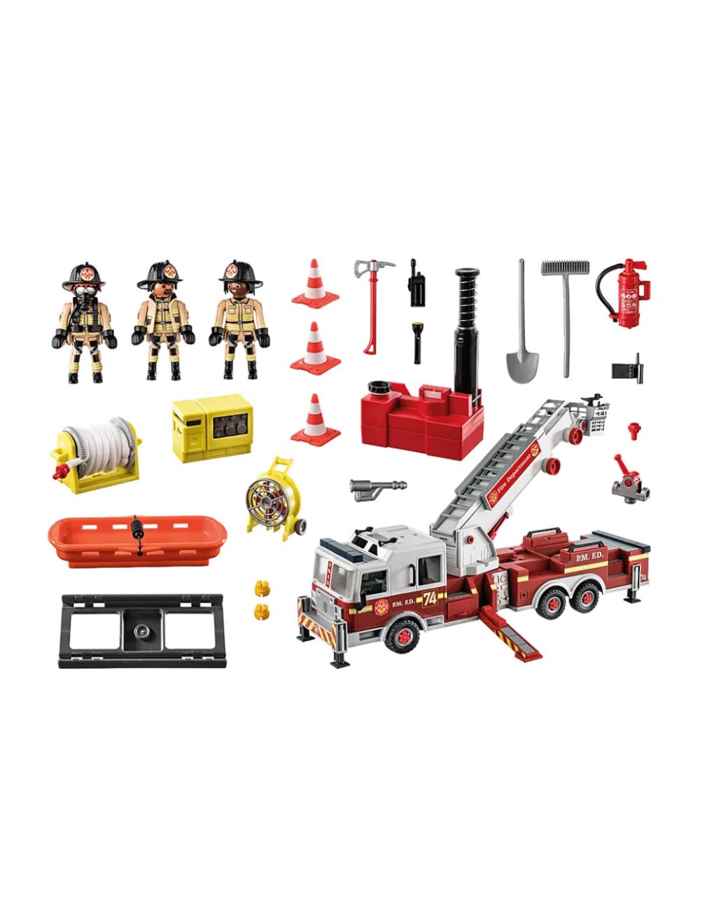 Playmobil city action us tower ladder: πυροσβεστικό όχημα 70935 - PLAYMOBIL : US RESCUE