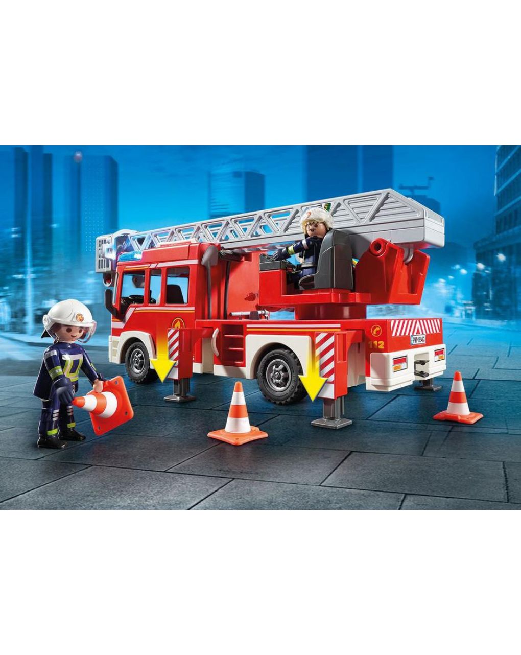 Playmobil city action όχημα πυροσβεστικής με σκάλα και καλάθι διάσωσης 9463 - Playmobil