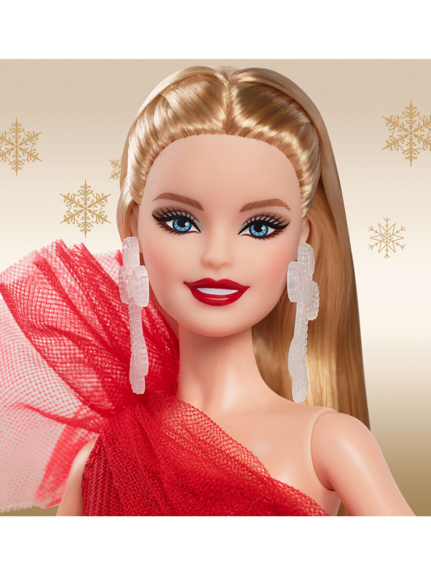 Mattel barbie συλλεκτική barbie, 2024 holiday barbie fashion doll hrm61 - BARBIE