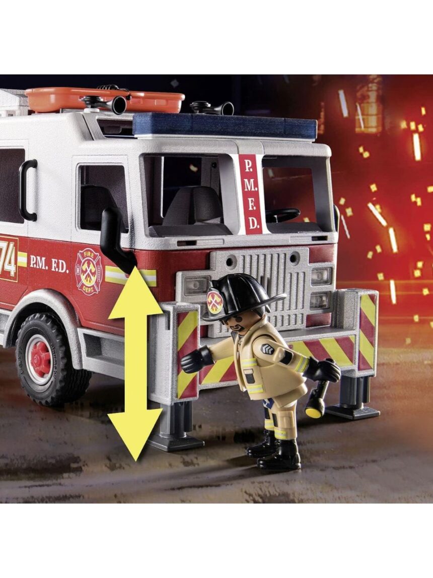 Playmobil city action us tower ladder: πυροσβεστικό όχημα 70935 - PLAYMOBIL : US RESCUE