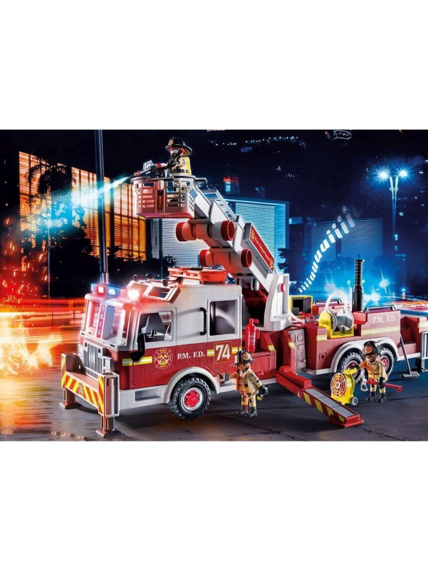 Playmobil city action us tower ladder: πυροσβεστικό όχημα 70935 - PLAYMOBIL : US RESCUE