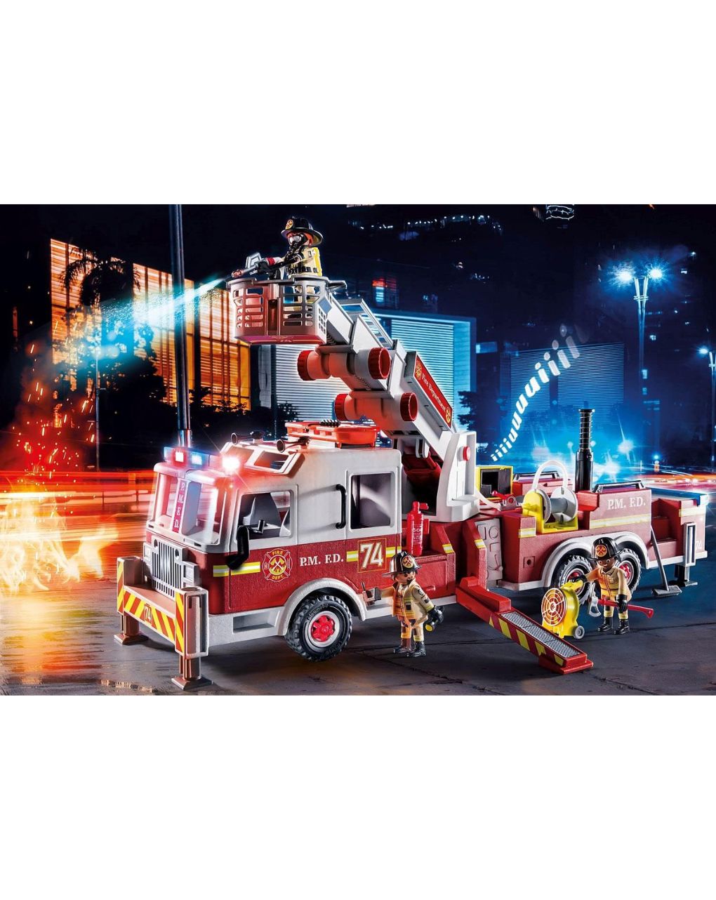 Playmobil city action us tower ladder: πυροσβεστικό όχημα 70935 - PLAYMOBIL : US RESCUE