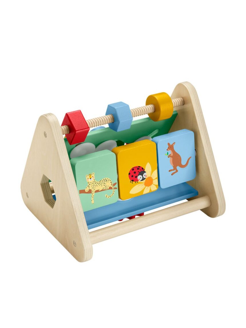 Mattel fisher-price ξύλινο παιχνίδι δραστηριότητας triangle baby fine motor toy hyg48 - Fisher-Price