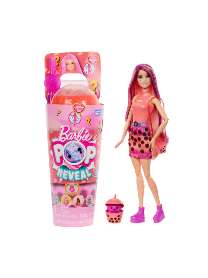 Mattel barbie bubble tea series κούκλα ρόφημα μάνγκο με 8 εκπλήξεις htj22 - BARBIE