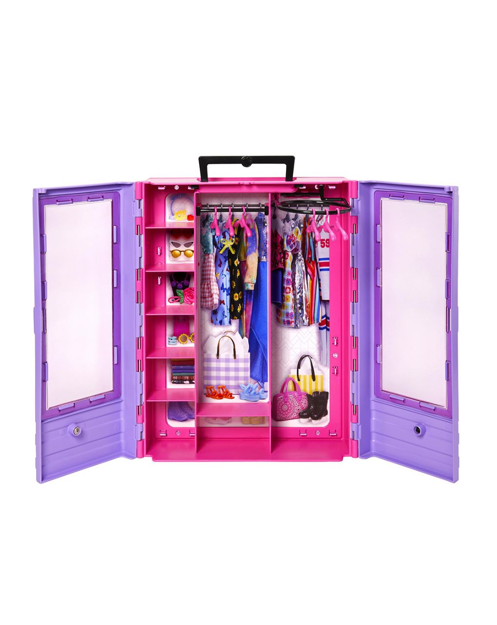 Mattel barbie νέα ντουλάπα της barbie με κούκλα hjl66 - BARBIE