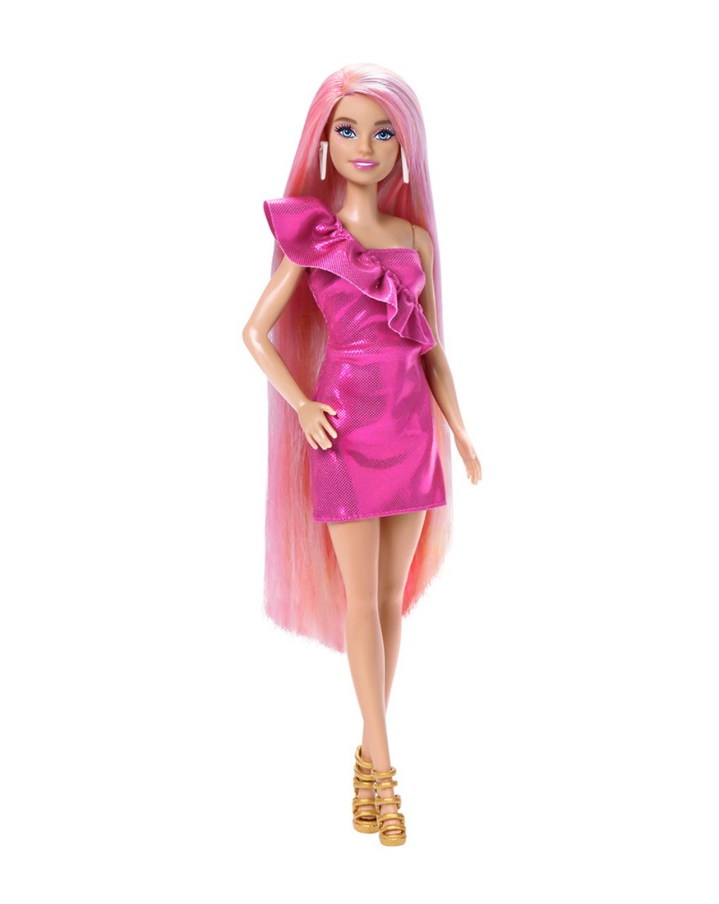 Mattel barbie κούκλα πολύχρωμα μαλλιά jdc85 - BARBIE