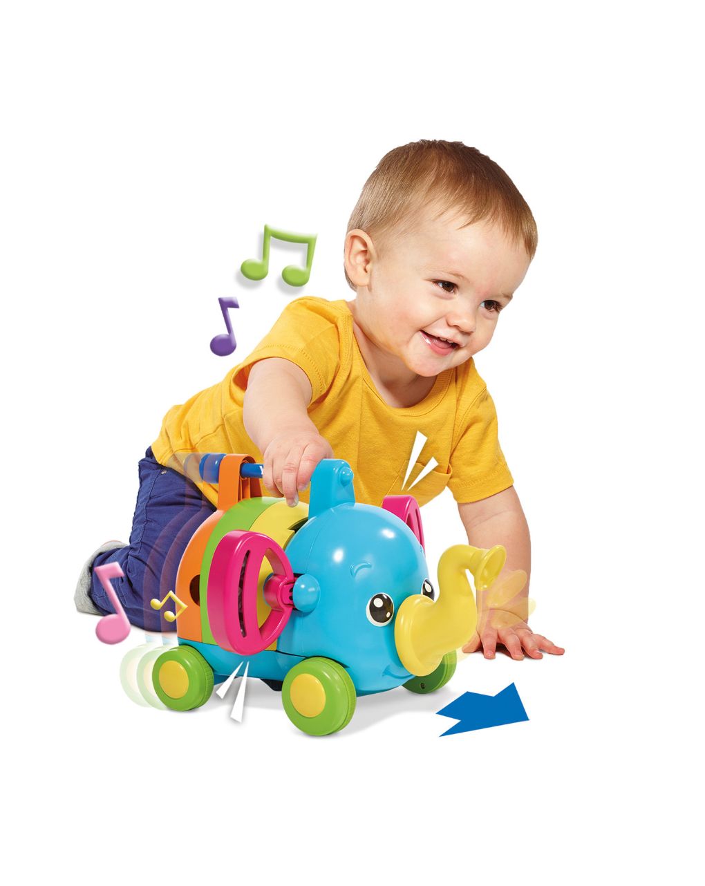 Tomy toomies βρεφικό παιχνίδι μουσικός ελεφαντούλης toomies 1000-72377 - TOOMIES