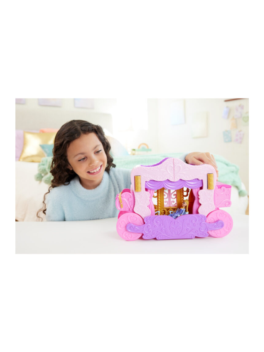 Mattel disney princess mini κούκλες-άμαξα/καστράκι 2 σε 1 hwx17 - Disney Princess, PRINCIPESSE DISNEY