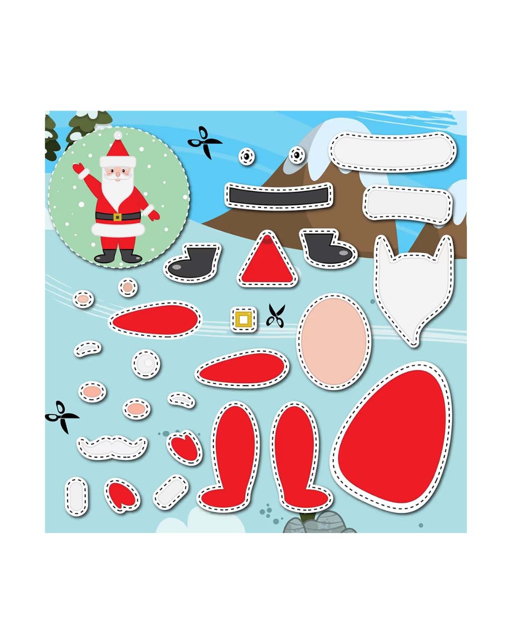 Susaeta χριστούγεννα – ζωγραφική και χαρτοκοπτική 2456 - Susaeta