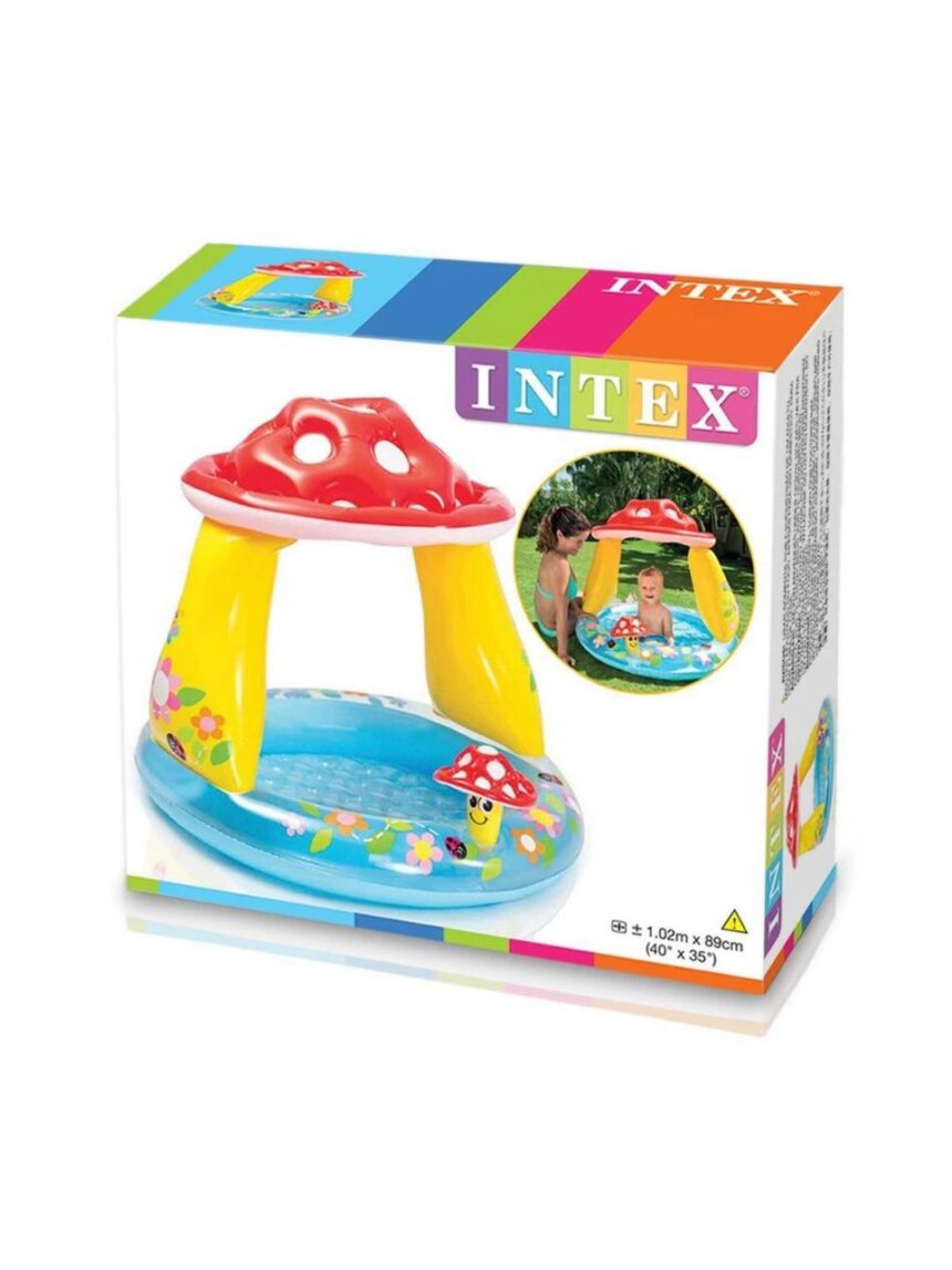 Intex φουσκωτή πισίνα mushroom baby pool 102×89εκ itx57114np - Intex