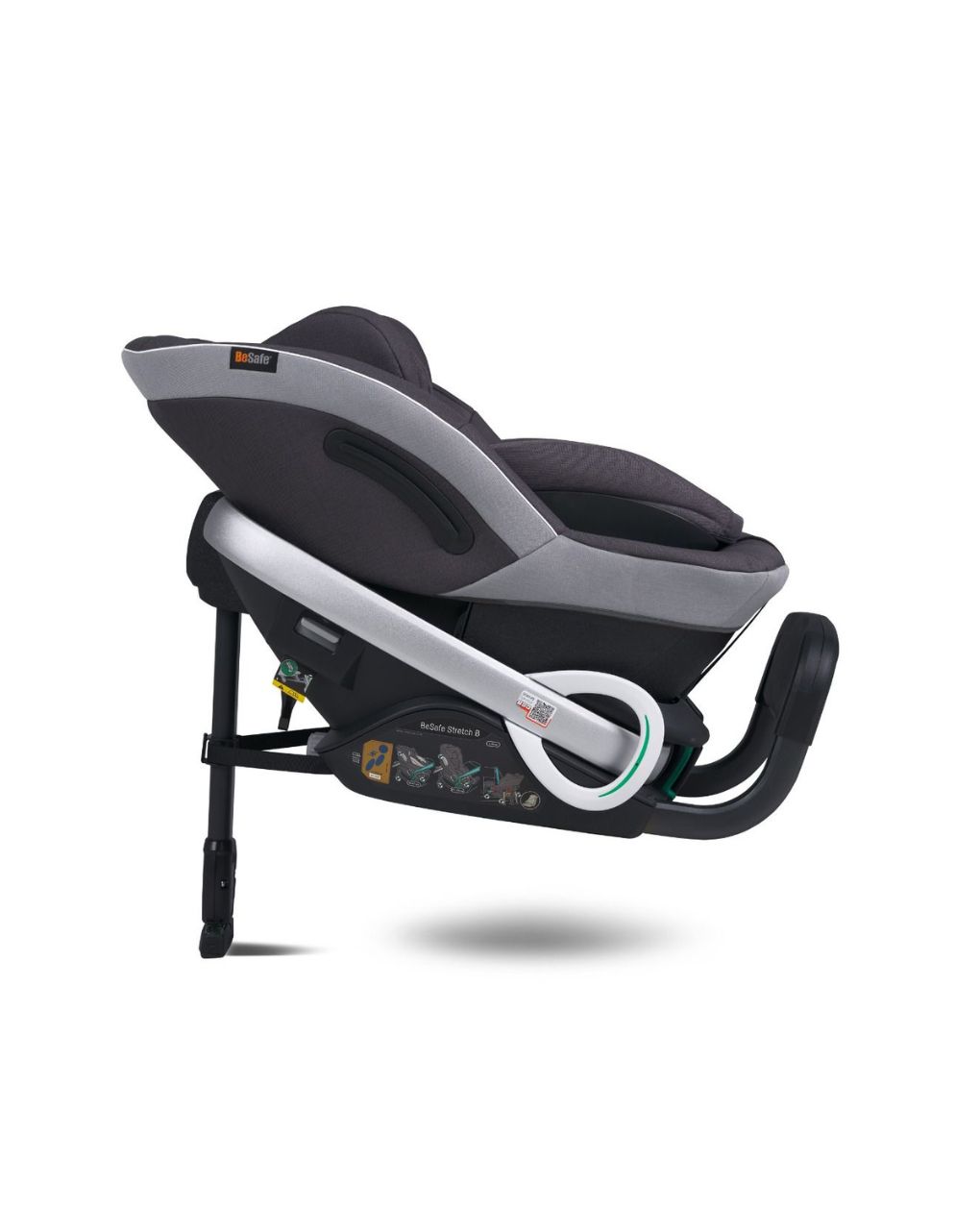 Besafe αντεστραμμένο κάθισμα αυτοκινήτου stretch b i-size (40-125cm) metallic melange 11025670.mem - Be Safe