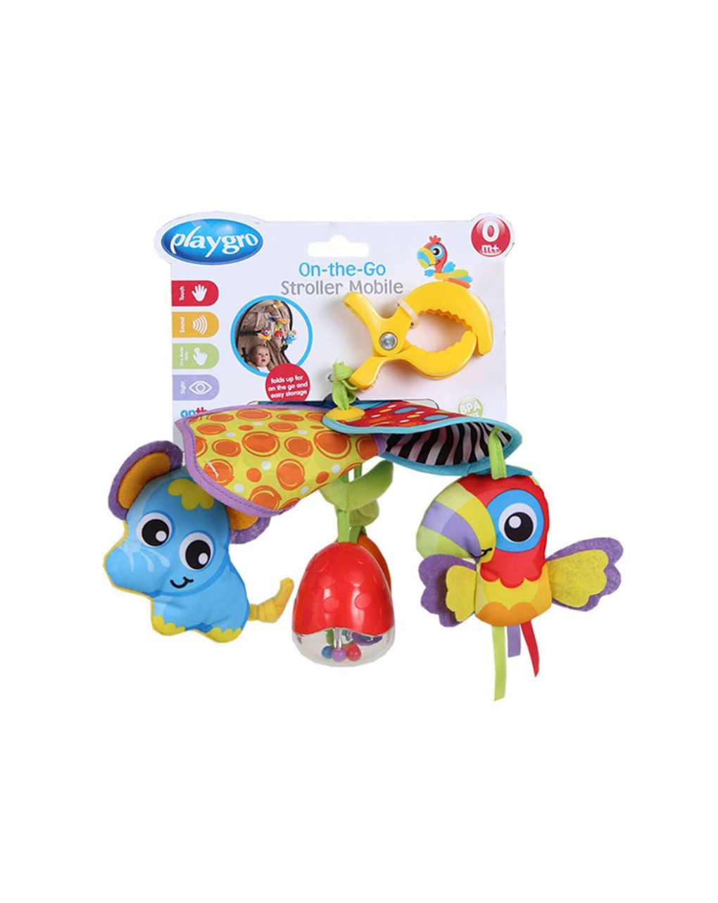 Playfro κρεμαστό παιχνίδι on-the-go stroller mobile - Playgro