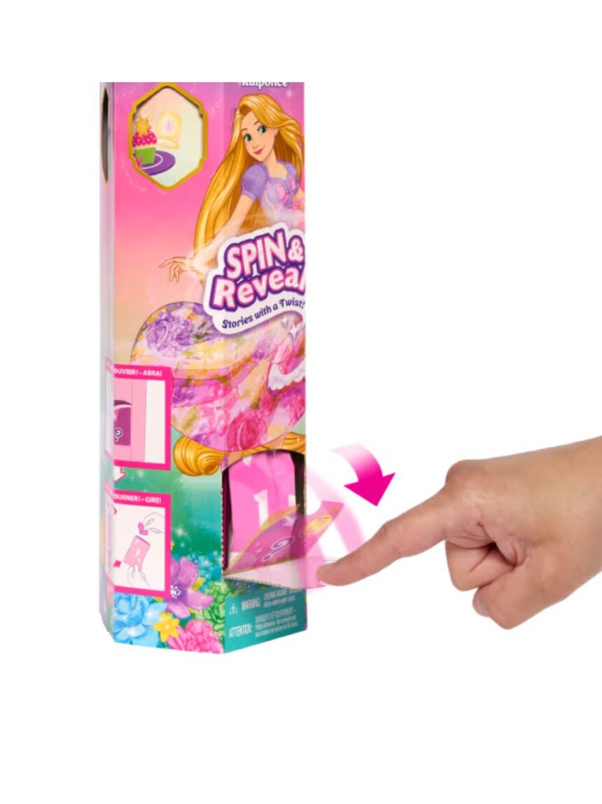 Mattel disney princess spin and reveal κούκλα με 11 εκπλήξεις (2 σχέδια) htv84 - Disney Princess