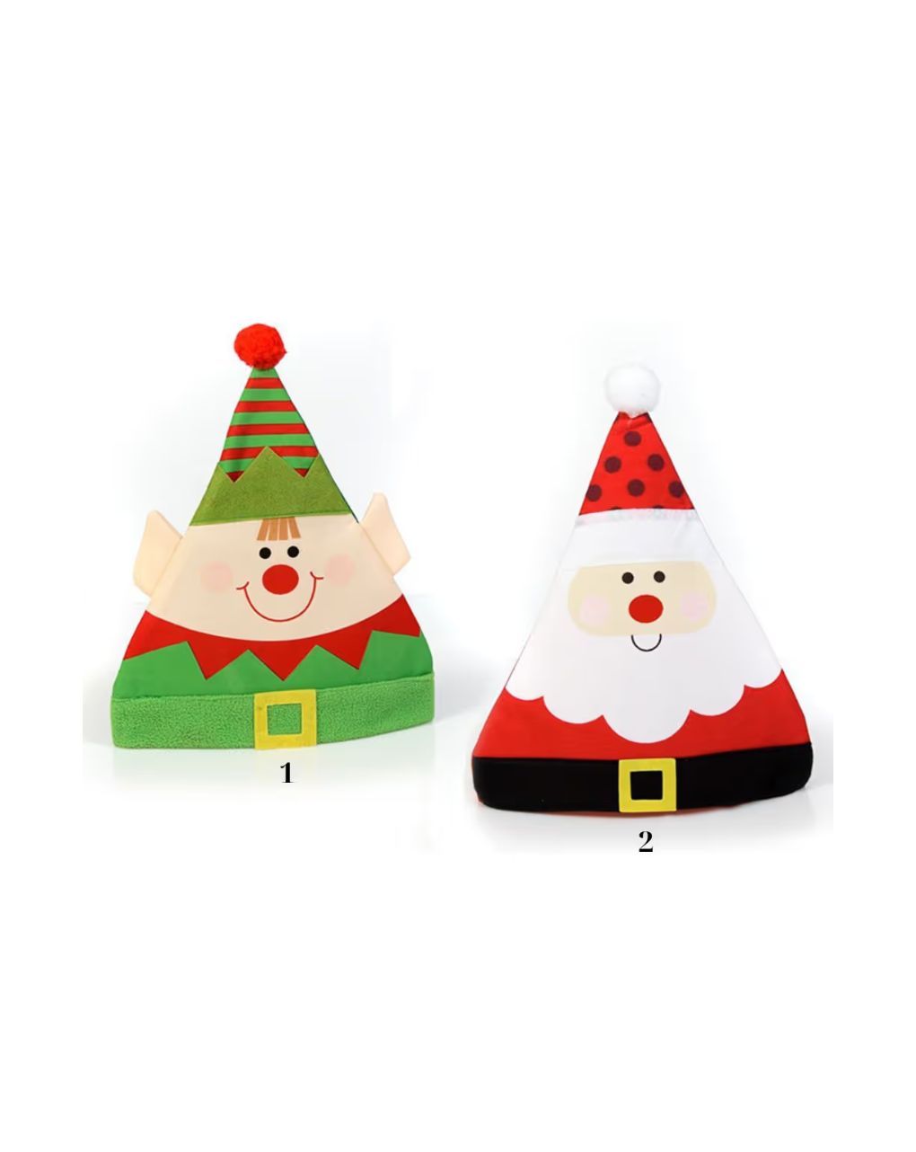 Christakopoulos χριστουγεννιάτικος σκούφος άη-βασίλη & ξωτικού 35×30 εκ. (2 σχέδια) 4950