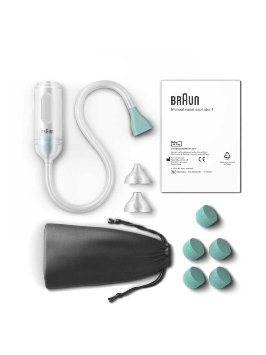Braun συσκευή ρινικής αναρρόφησης με 2 ανταλλακτικά 0m+ bna050eu - Braun