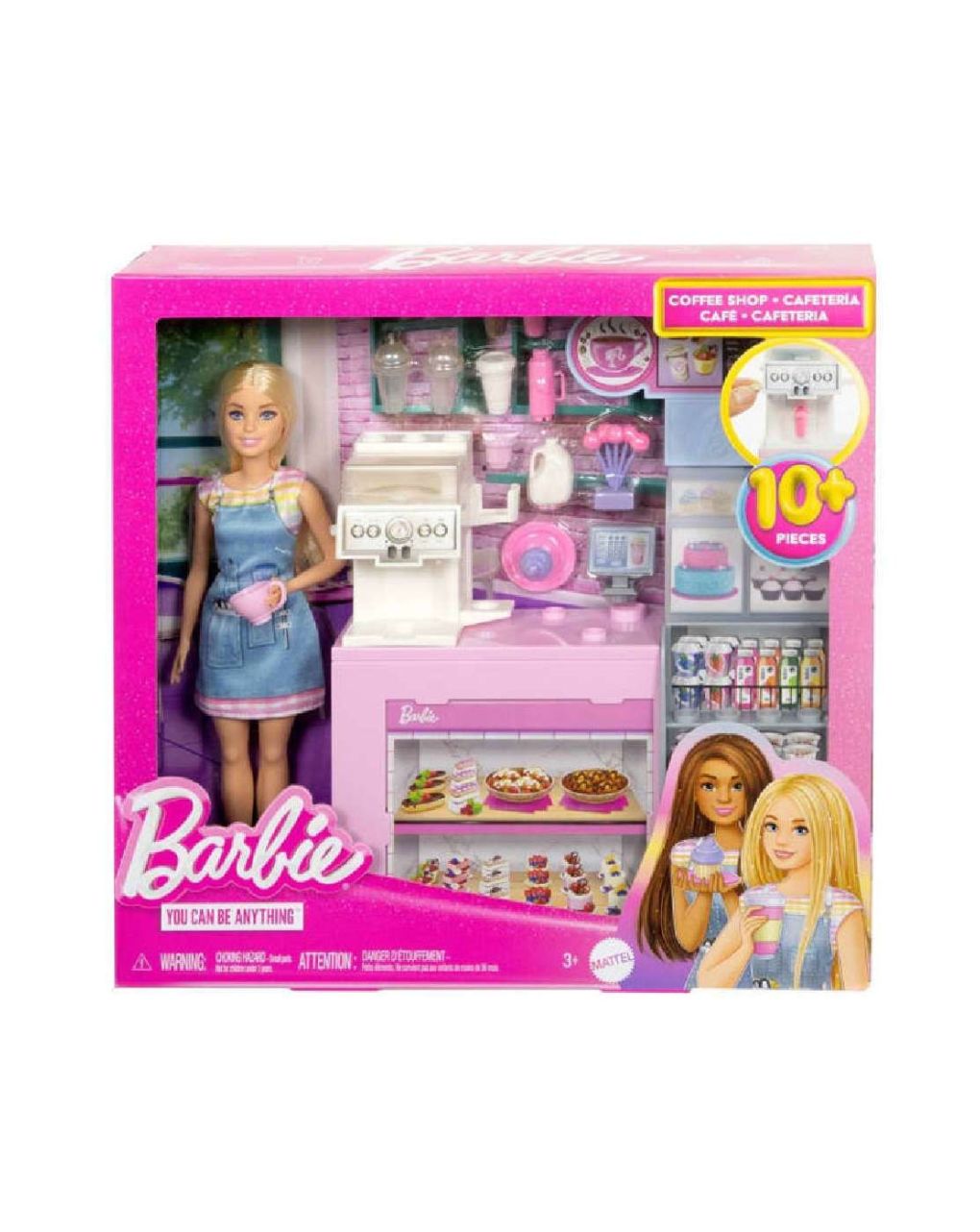 Mattel barbie καφετέρια σετ παιχνιδιού με κούκλα hxn94 - BARBIE