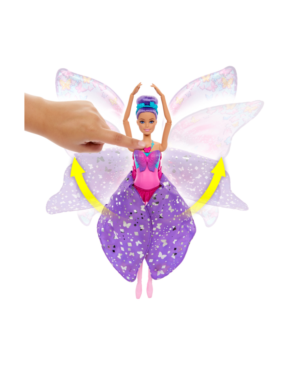 Mattel barbie dance and flutter doll κούκλα hxj10 - BARBIE